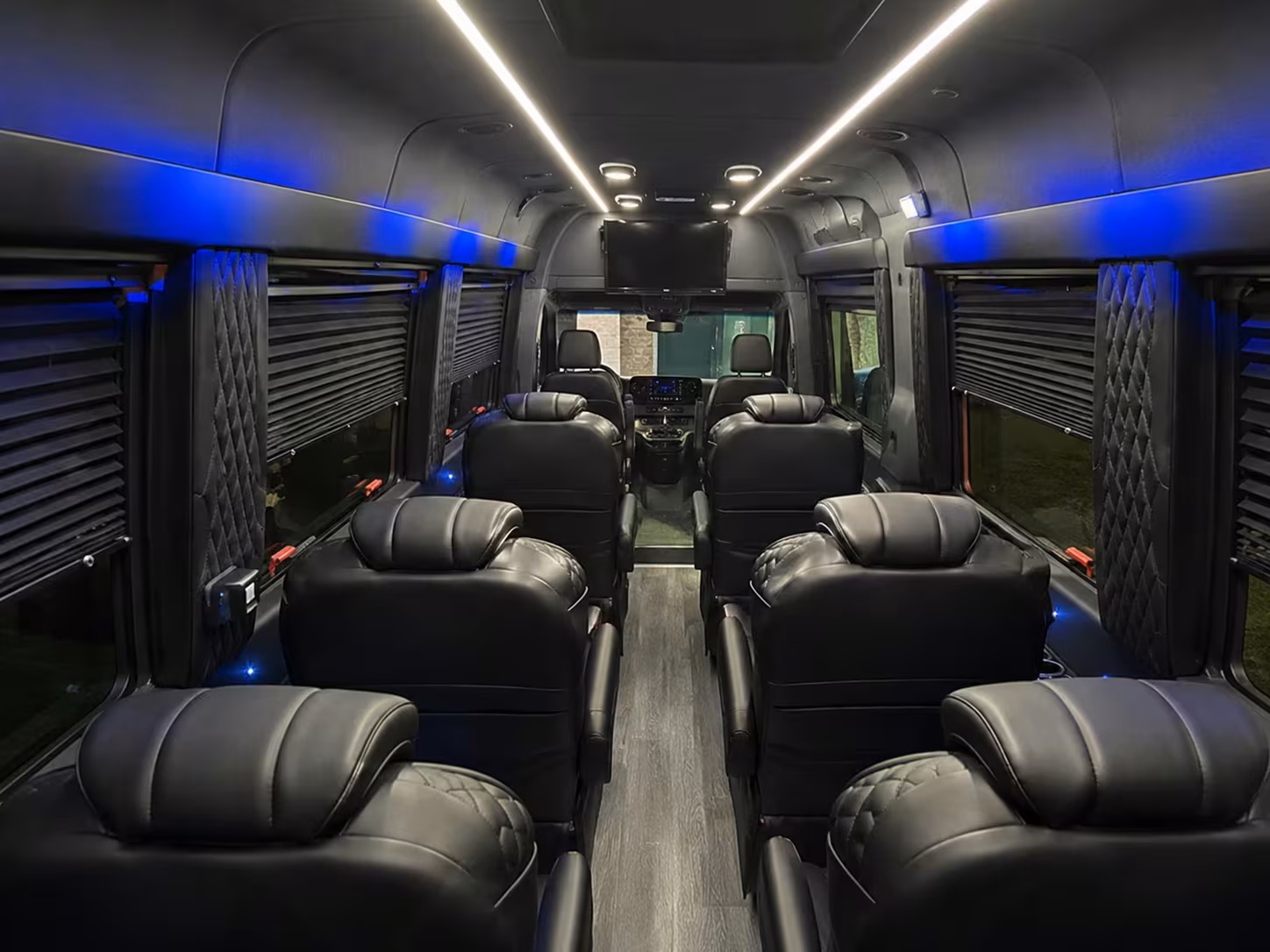 sprinter van with driver inside