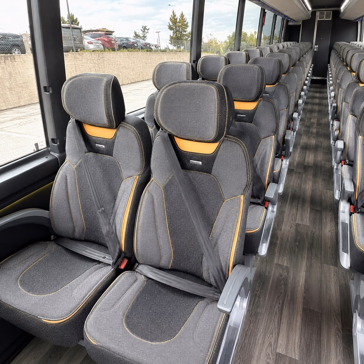 vista charter bus interior