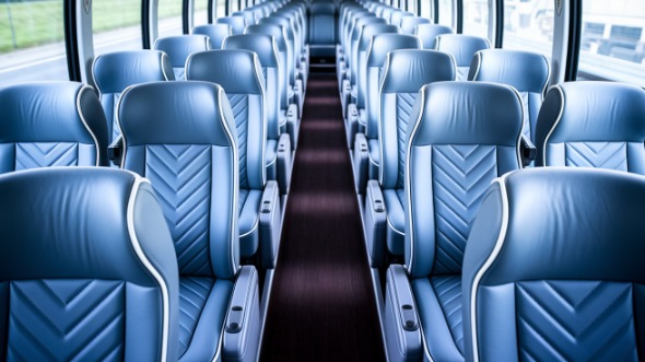 vista 54 passenger charter bus interior
