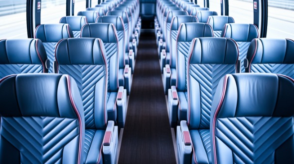 vista 55 passenger charter bus interior