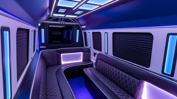 vista party bus rental inside