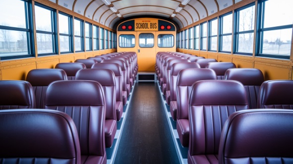 vista school bus rental inside