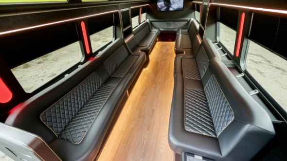 vista sprinter limo rental inside